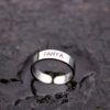 PERSONALIZED UNISEX ADJUSTABLE FINGER RING - SILVER