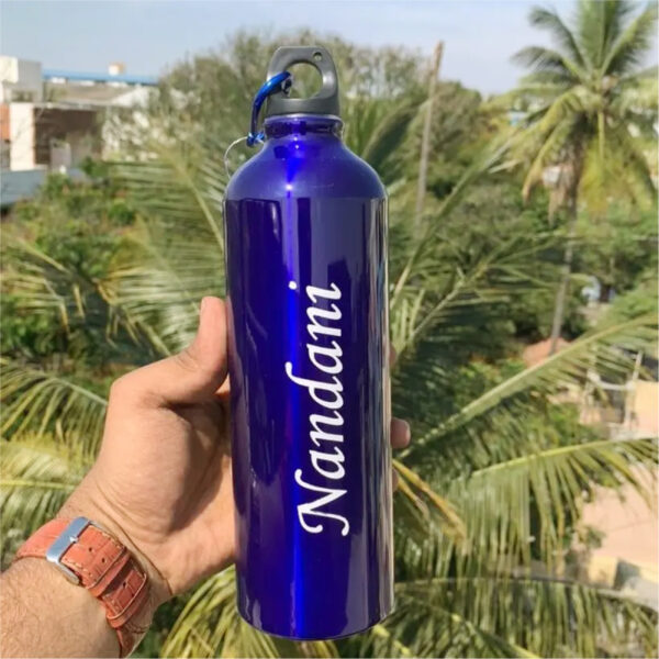 BLUE STAINLESS SIPPER WATER BOTTLE