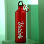 RED STAINLESS SIPPER WATER BOTTLE